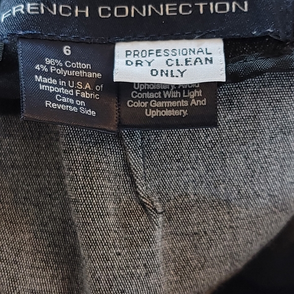 French Connection Mid Rise Pencil Midi Length Denim Skirt - Picture 4 of 4